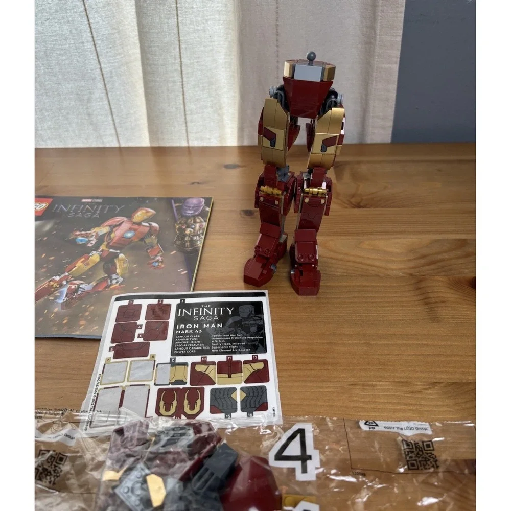 LEGO Marvel Infinity Iron Man Figure 76206 Complete